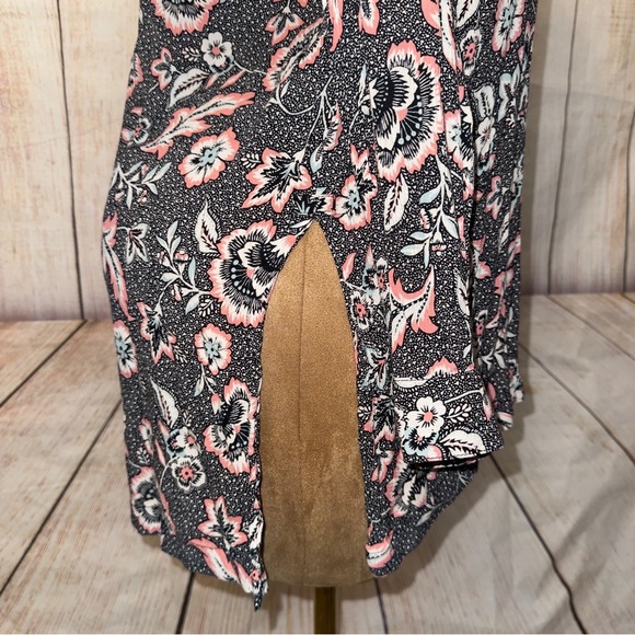 J. Jill Black and Pink Floral Tunic Blouse, women’s M​ - Picture 5 of 10